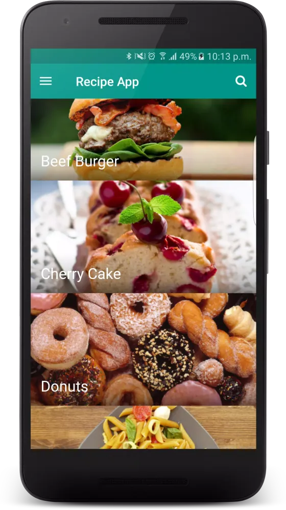 Captures d'écran de Recipe App