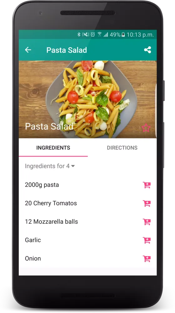Captures d'écran de Recipe App