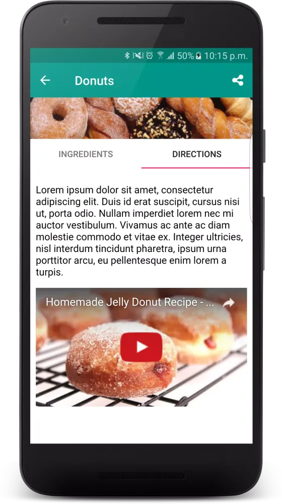 Captures d'écran de Recipe App