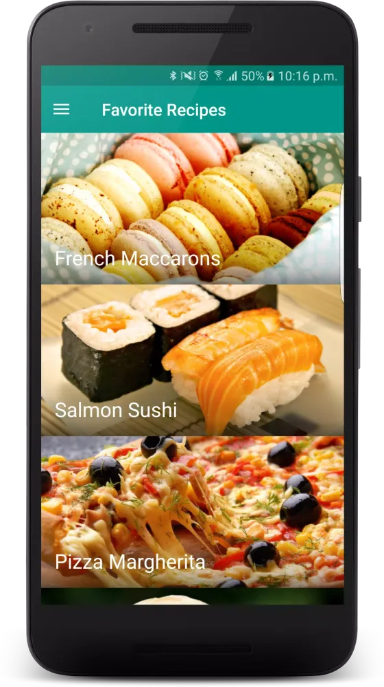 Captures d'écran de Recipe App