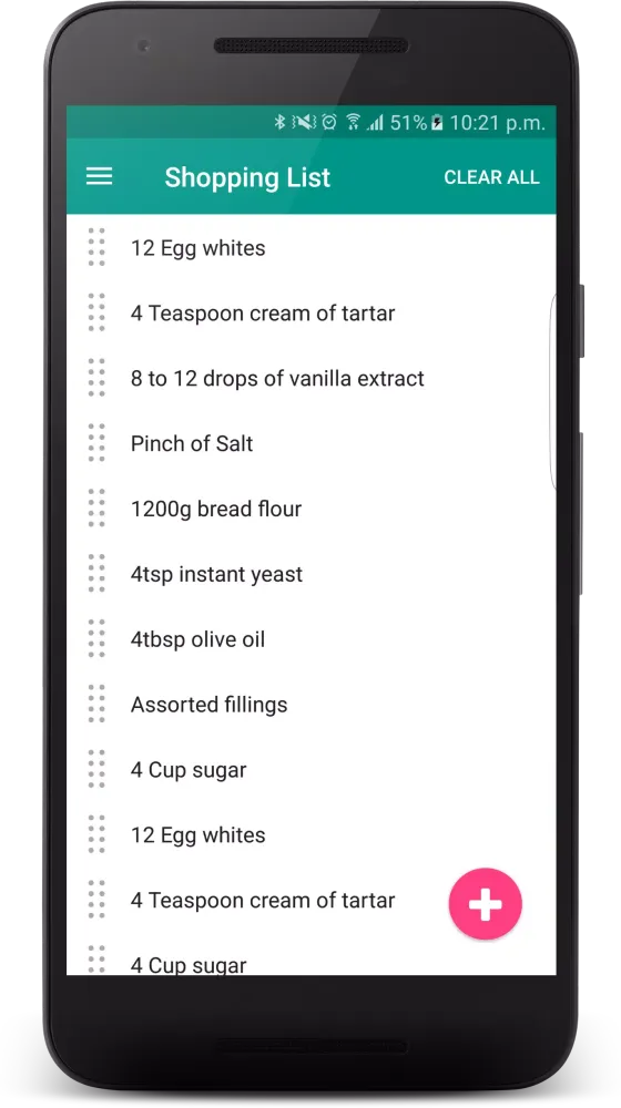 Captures d'écran de Recipe App