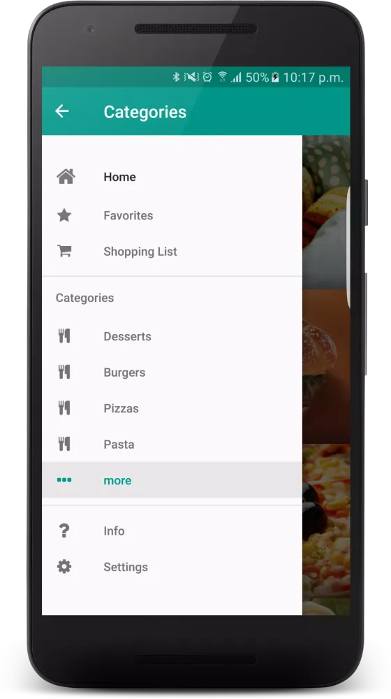 Captures d'écran de Recipe App
