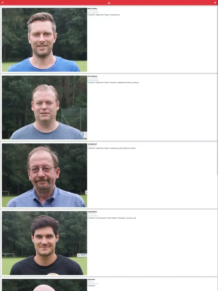 Tangkapan skrin SG Scharmbeck-Pattensen - offiziell iPad 