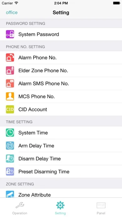 Capturas de pantalla de GSM Alarm G18