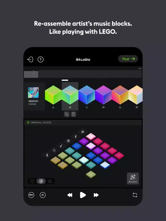 Mix.audio: Play2Create music iPad  スクリーンショット