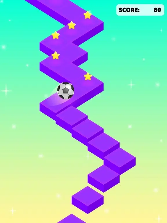 Zig Zag Road - funny ball game iPad  স্ক্রিনশট