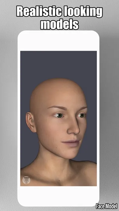 Capturas de tela do Face Model -posable human head