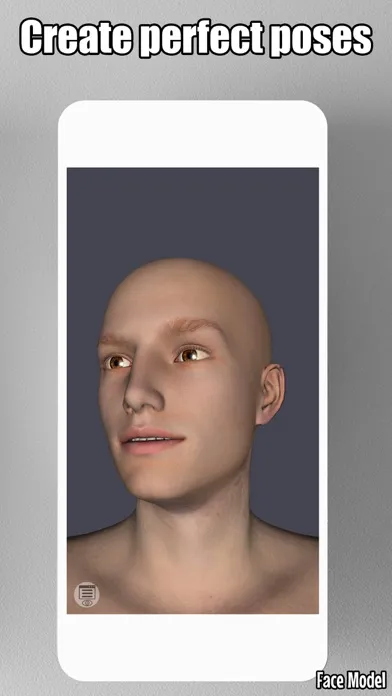 Capturas de tela do Face Model -posable human head