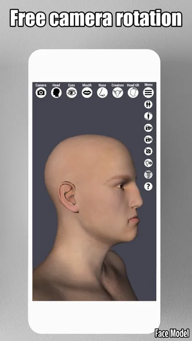 Capturas de tela do Face Model -posable human head