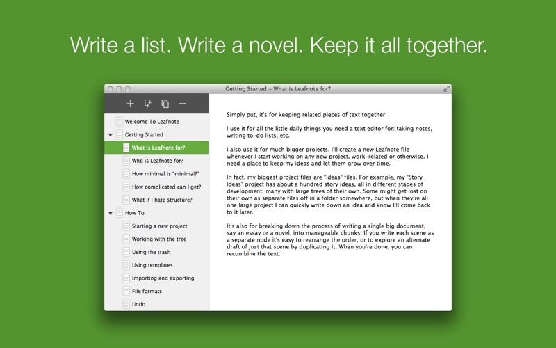 Leafnote স্ক্রিনশট