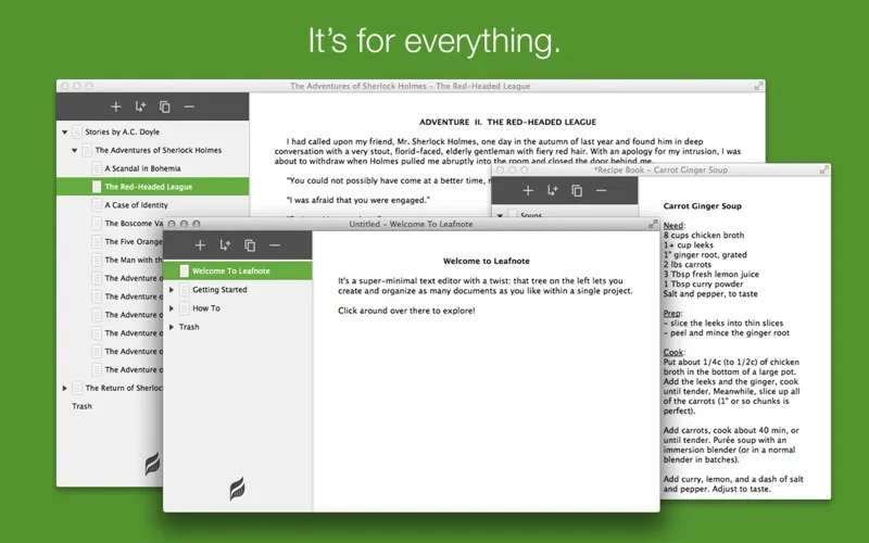 Screenshot di Leafnote