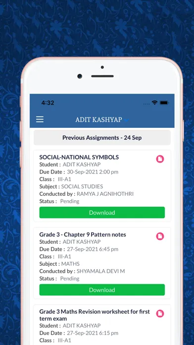 INSIGHT ACADEMY PARENT APP Screenshots