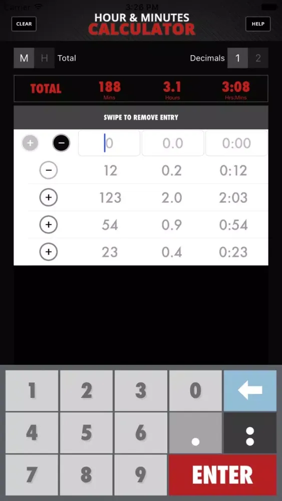 Captures d'écran de Calculator Hour & Minutes