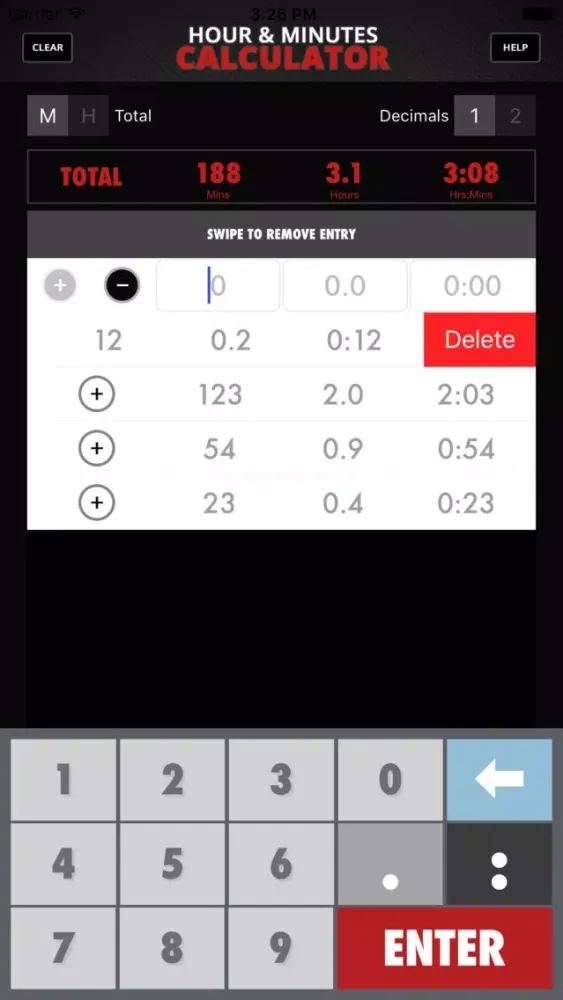 Captures d'écran de Calculator Hour & Minutes