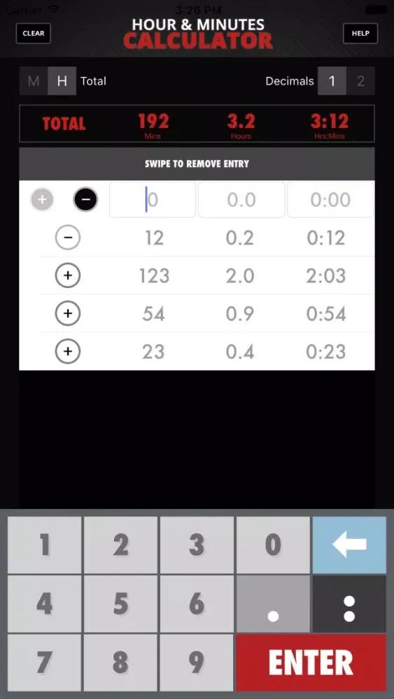 Captures d'écran de Calculator Hour & Minutes