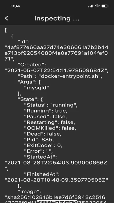 Capturas de pantalla de Docker Lite