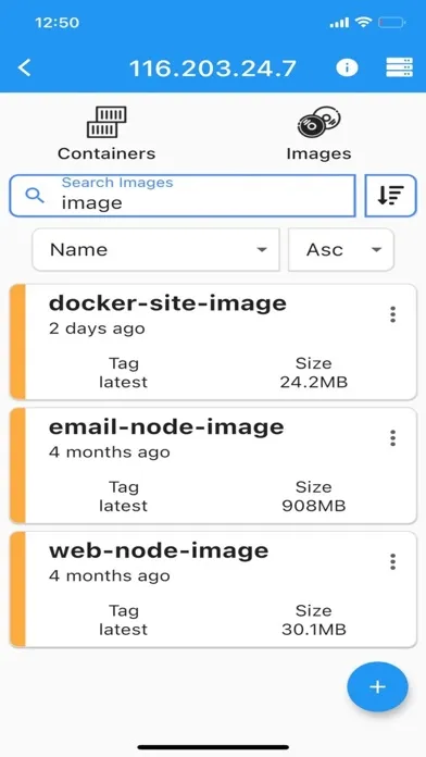 Capturas de pantalla de Docker Lite