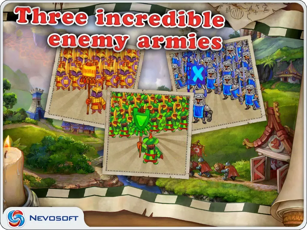 LandGrabbers: real time medieval conquest strategy iPad 应用截图