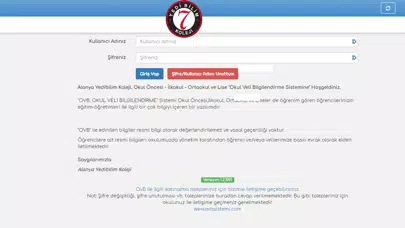 Yedibilim Koleji OvB Sistemi Screenshots