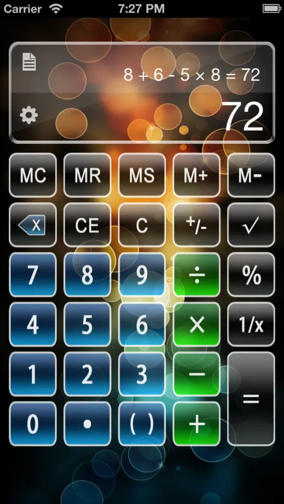 Скриншоты Calculator X Free - Advanced Scientific Calculator with Formula Display & Notable Tape