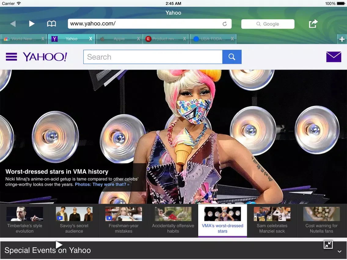 Fast Web Browser - New automatic full screen firefox chrome like themes edition iPad  Screenshots