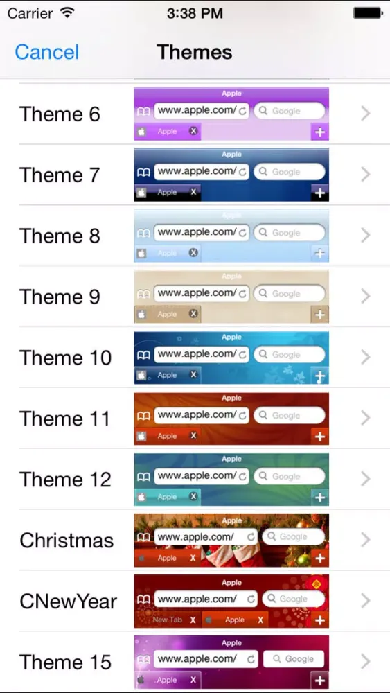 Fast Web Browser - New automatic full screen firefox chrome like themes edition Screenshots