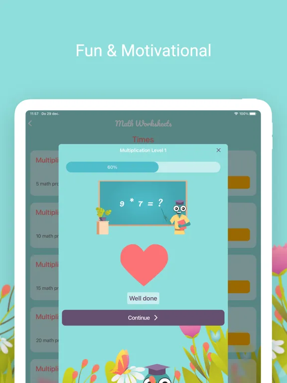 Скриншоты Math Worksheets - Grade 1 2 3 iPad 