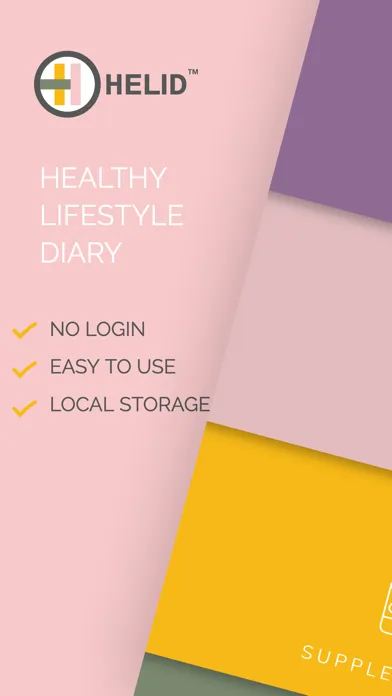 Helid: Healthy Lifestyle Diary Screenshots