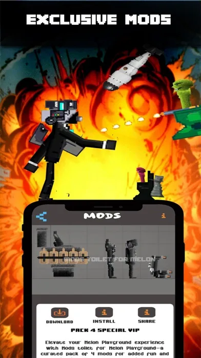 Mods toilet for Melon Play Screenshots