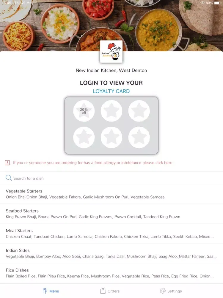 New Indian Kitchen iPad  Screenshots