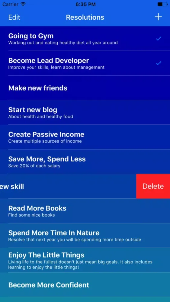 New Year New Me - Resolutions Screenshots