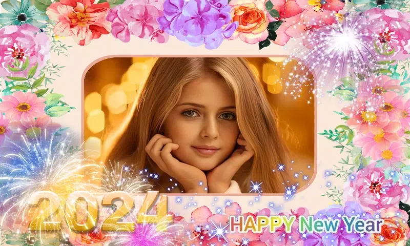 New year photo frame 2024 스크린샷