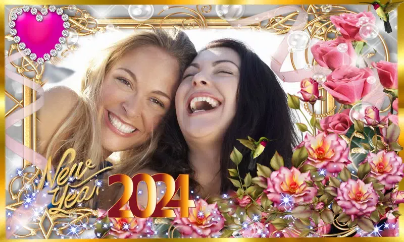 New year photo frame 2024 스크린샷