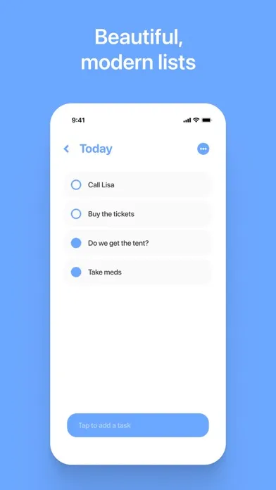 Ảnh chụp màn hình của New Task: Check Lists Reminder