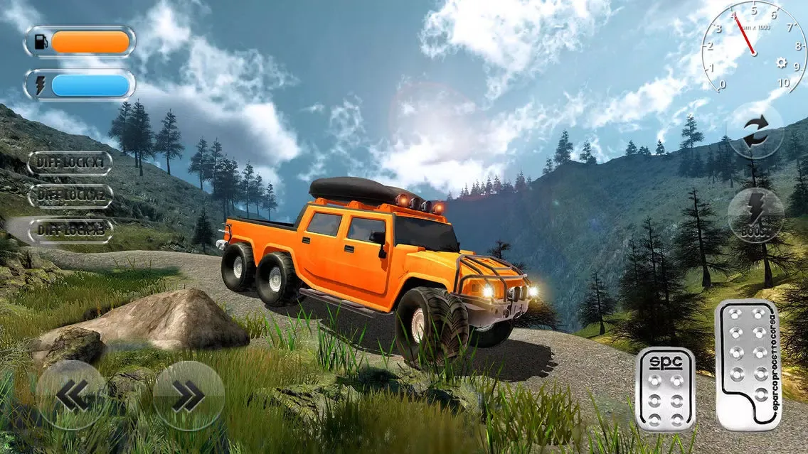 Ảnh chụp màn hình của Monster Truck Stunt Racing Sim