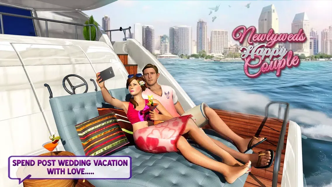 Ảnh chụp màn hình của Newlyweds Happy Couple
