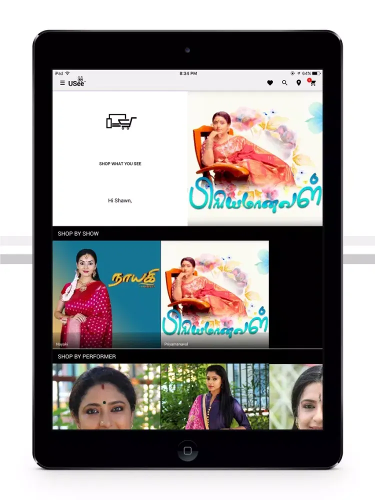 Capturas de pantalla de USee Shop iPad 