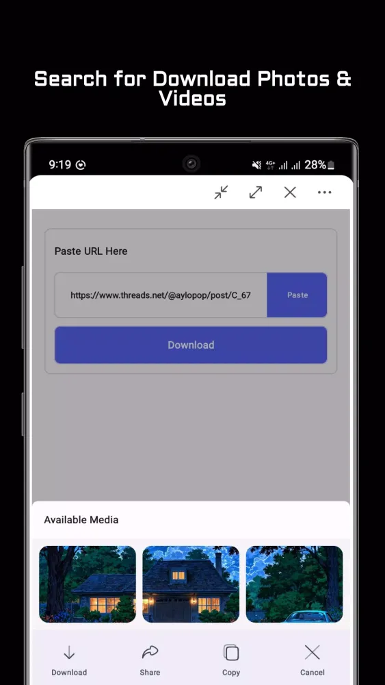 Threads Video Downloader Screenshots
