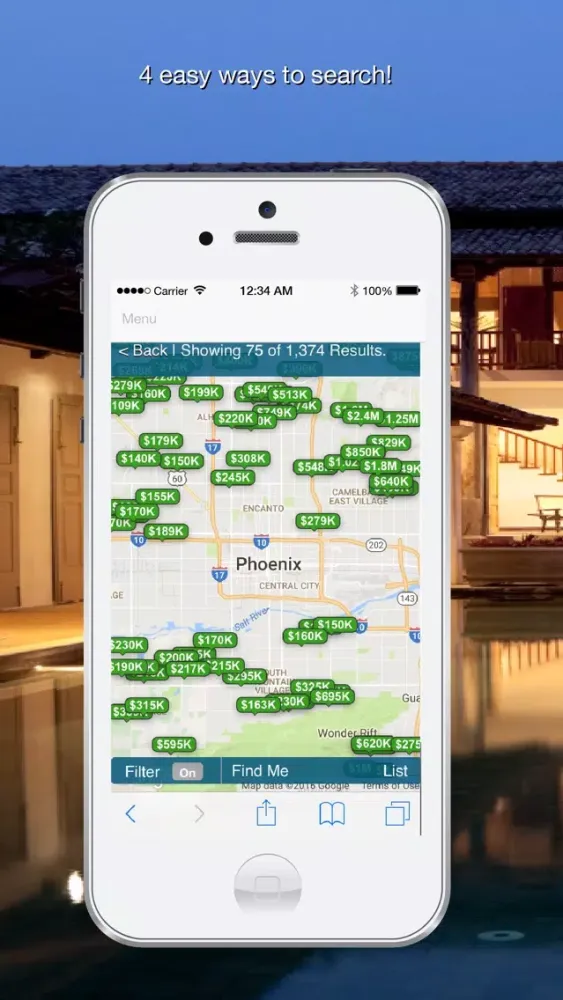 Capturas de tela do GoGo Home Arizona