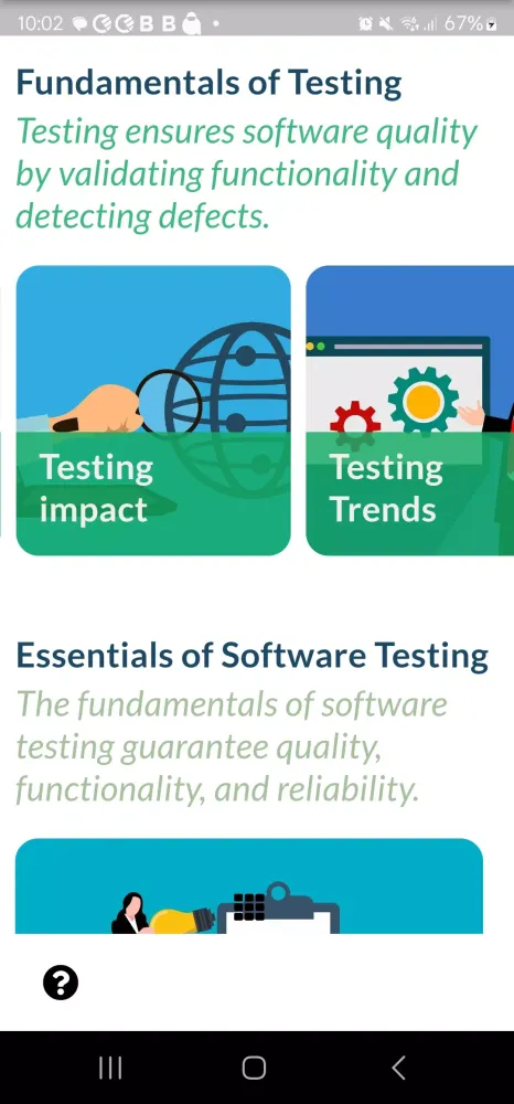 Software testing guide Screenshots