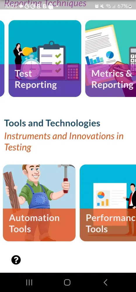 Software testing guide Screenshots
