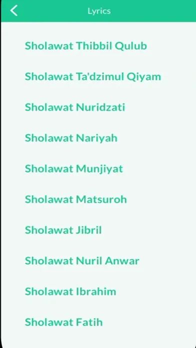 Sholawat Lirik Lagu سکرین شاٹس