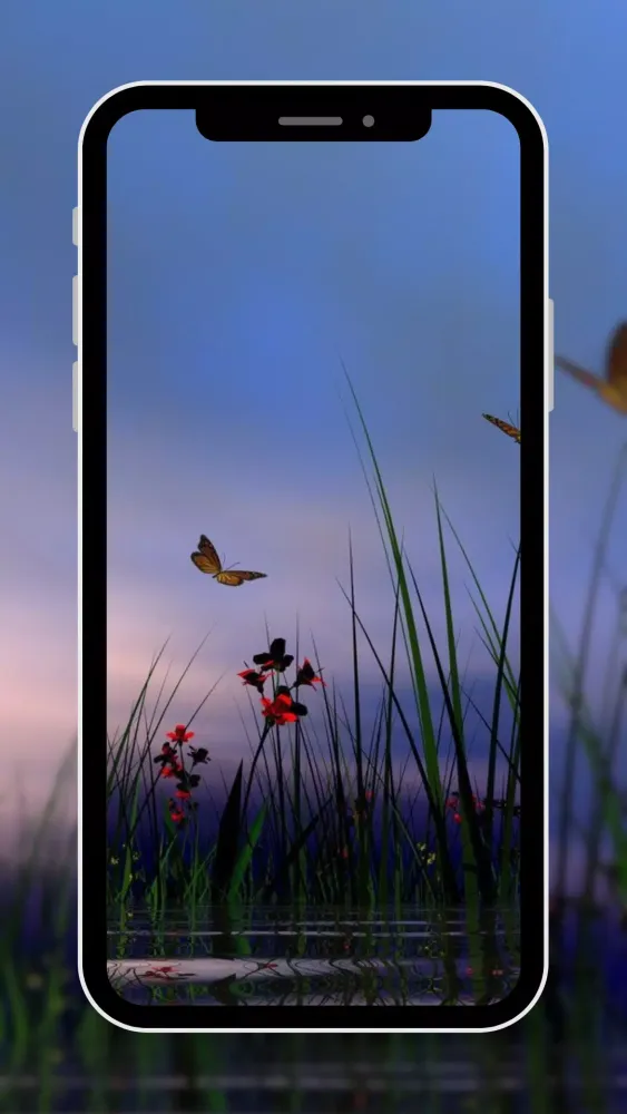 ภาพหน้าจอของ Blue wallpaper