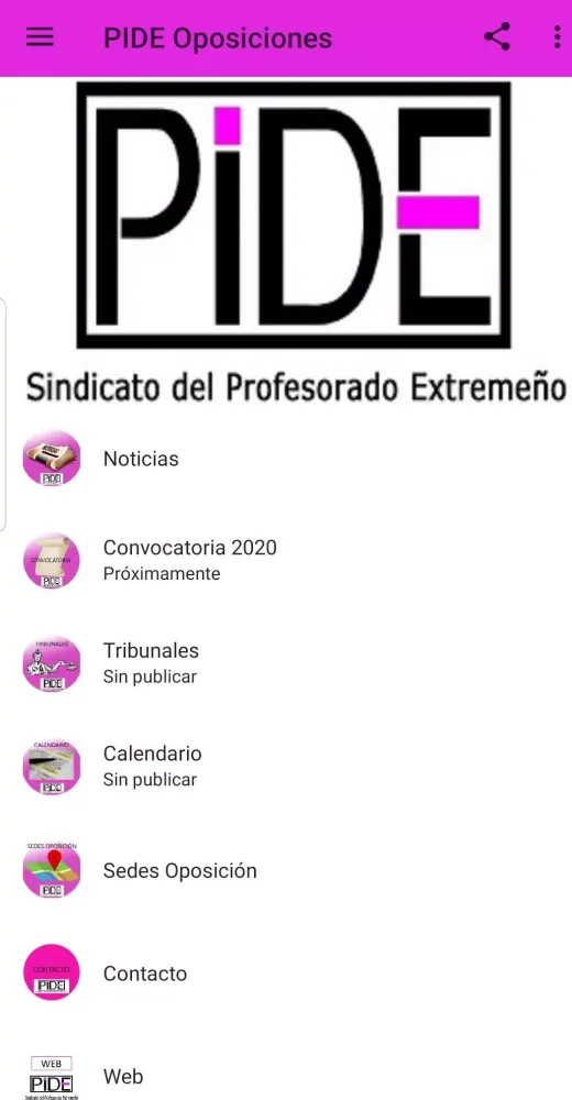 PIDE Oposiciones应用截图