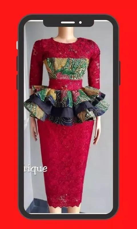 Ankara and Lace Combo Styles Screenshots