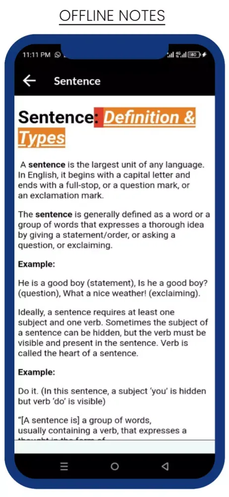 English Language Screenshots