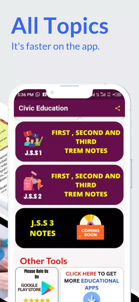 Civic Textbook (J.S.S 1-3)应用截图