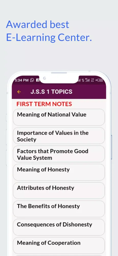 Civic Textbook (J.S.S 1-3)应用截图
