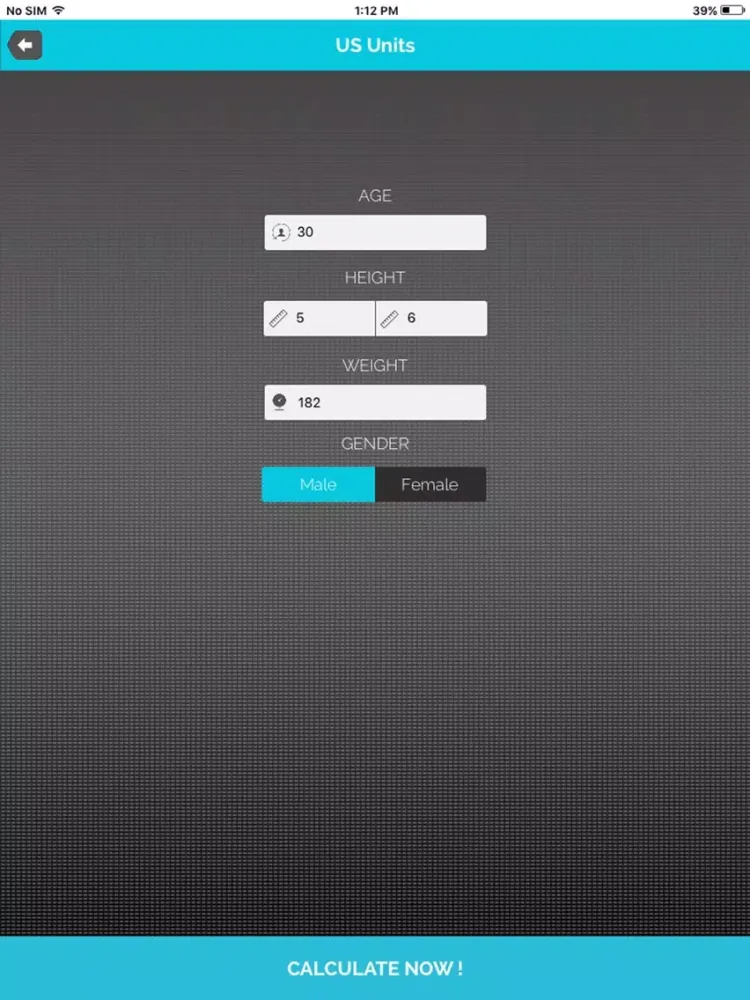 BMI Calculator - (Body Mass Index) iPad  스크린샷