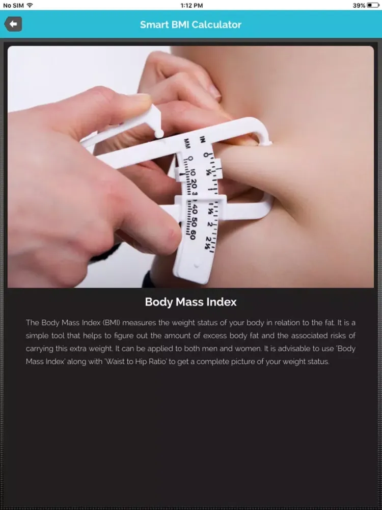 BMI Calculator - (Body Mass Index) iPad  스크린샷
